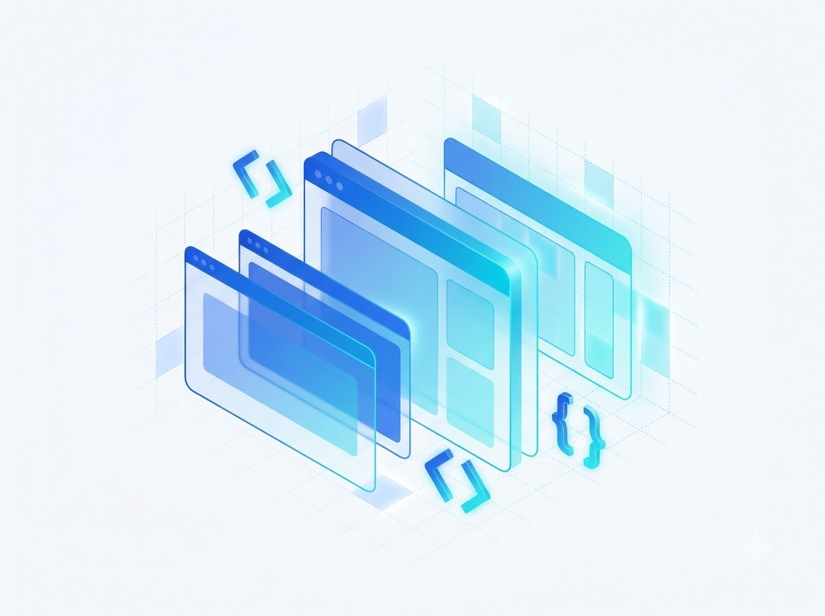 Web development service illustration placeholder